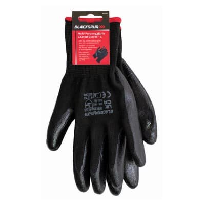 Blackspur Multi Purpose Nitrile Coated Gloves