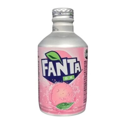 Fanta Metal Peach White Can