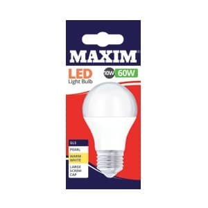 Maxim LED Bulb GLS Pearl ES WW SC 60w