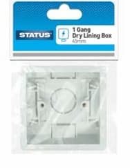 Status 2Gang Dry Lining Box 45mm
