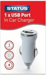 Status 1 Port 1A USB Car Charger