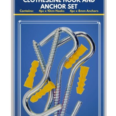 DID Clothesline Hooks & Anchor Set