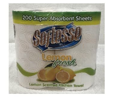 Softesse Kitchen Towel Lemon 2s