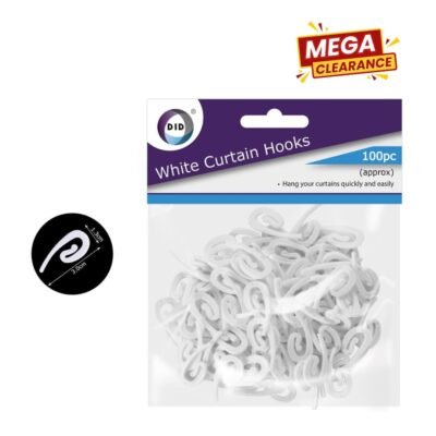 Dina White Curtain Hooks
