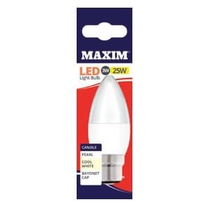 Maxim LED Candle BC CW 25w