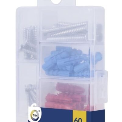 DID 60pcs Self Tapping Screw & Plug Assortment
