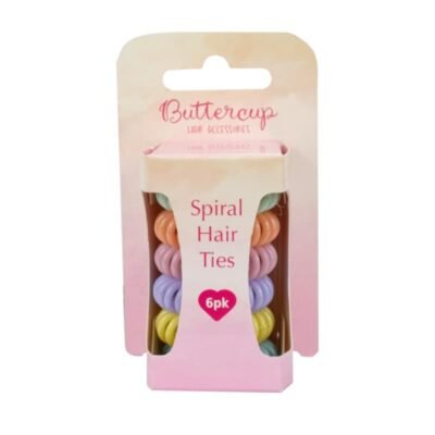 Buttercup Small Coloured Spiral Hair Ties