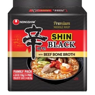 Nongshim Shin Ramyun Black Noodles 4pk