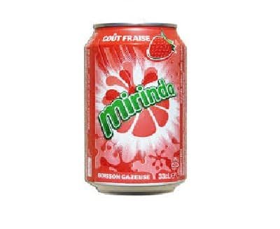 Mirinda Strawberry Cans