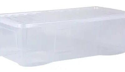 Wham Crystal 62L Box & Lid Clear